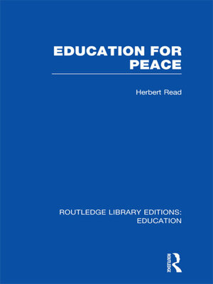 cover image of Education for Peace (RLE Edu K)